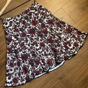 Louis Vuitton 2014 Silk Floral Skirt FR 40 | US 8